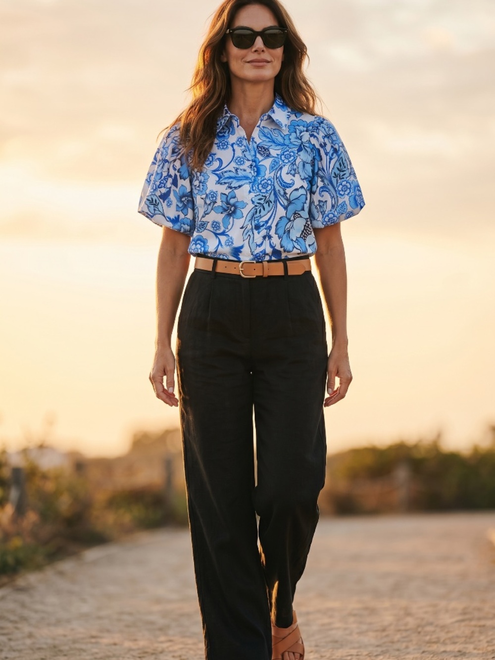 Vacation ready summer button up- great value nwt